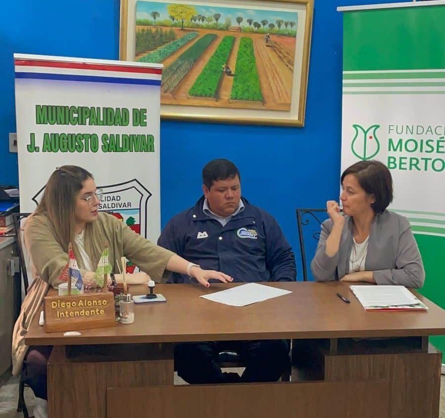 +Verde+Agua: Municipalidad de J.A Saldívar y Fundación Moisés Bertoni firman acuerdo de cooperación